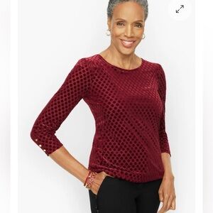 Talbots BUTTON CUFF TEE - DOT
BURNOUT S